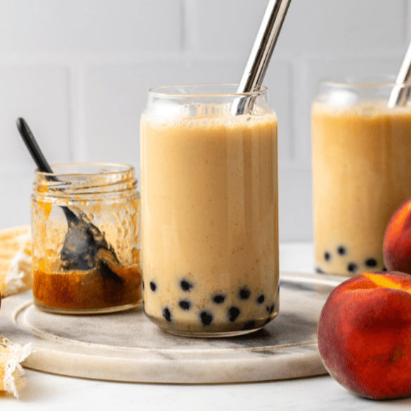 Peach Oolong Boba